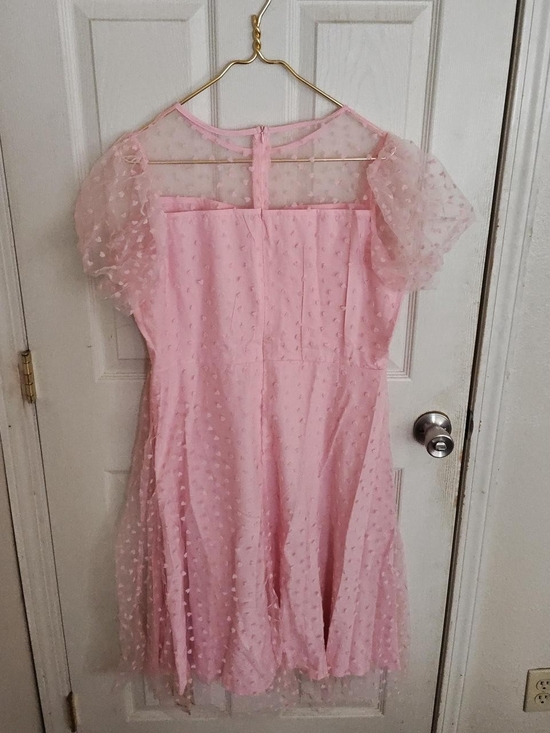 Ibtom Castle Dresses & Skirts - Ibtom Castle Retro 50s Heart Patterned Pink Dress